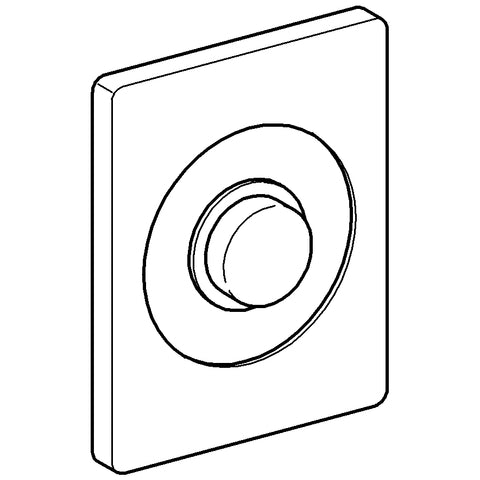 Grohe - Deckplatte 43193 Edelstahl mit Druckknopfbetätigung
