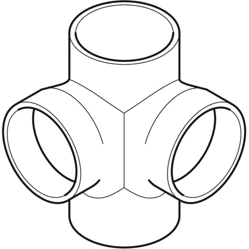 Geberit Vertriebs - Silent-db20 Bogeneckabzweig 88,5Gr d110/110