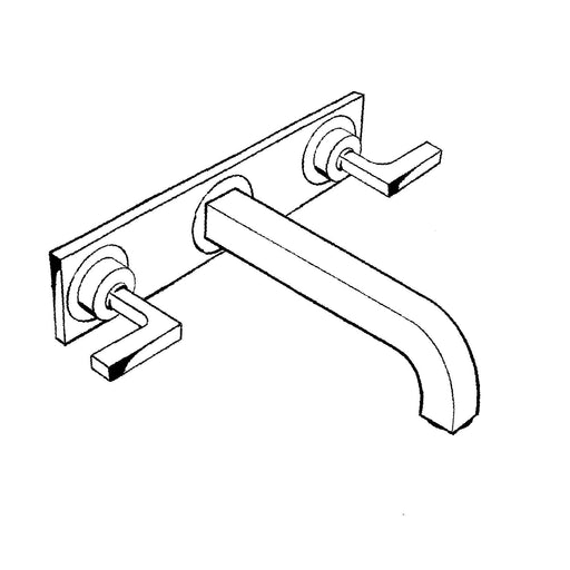 Hansgrohe - 3-Loch WT-Armatur AXOR CITTERIO 39148000 chrom m.Hebelgriff