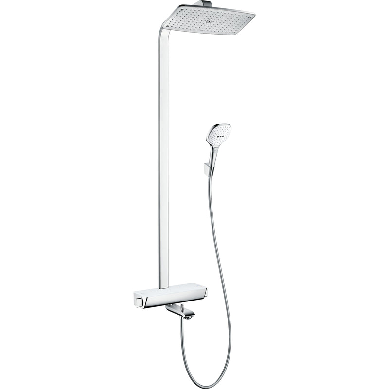 Hansgrohe - Showerpipe RAINDANCE Select E Air 1jet Kopfbrause 360mm 271134 weiß chrom