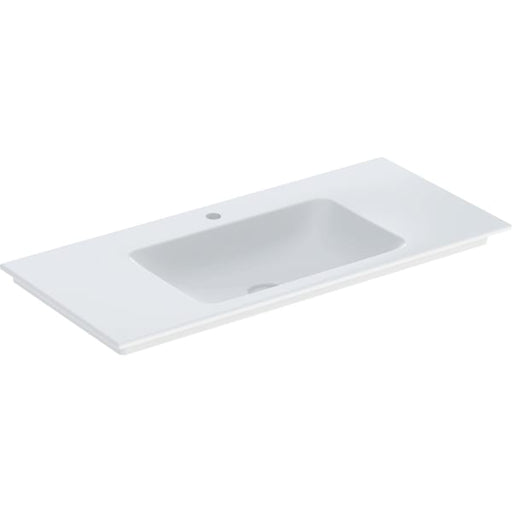 Geberit Vertriebs - ONE Möbelwaschtisch 105x48 cm Abg.verti., m.Hl., o.Ül., weiß, KeraTect