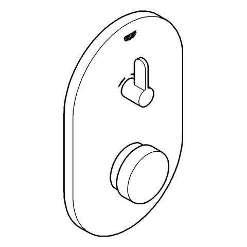 Grohe - Selbstschluß Brausearmatur 36321 EUROSMART CT /Fertigset Mischung chrom