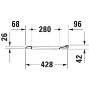 Duravit - WC-Sitz STARCK 1 mit SoftClose 006588 Scharnierwelle edelstahl, weiß