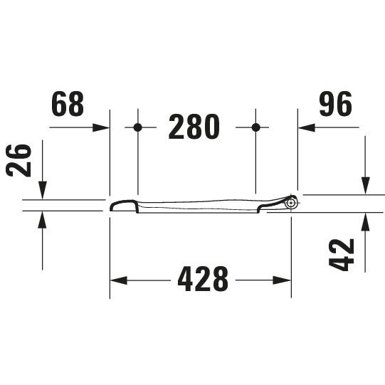 Duravit - WC-Sitz STARCK 1 mit SoftClose 006588 Scharnierwelle edelstahl, weiß