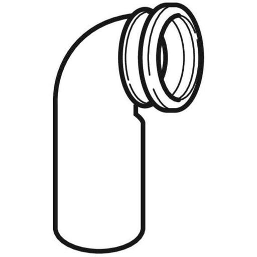 Geberit Vertriebs - PE Anschlussbogen 90Gr mit Lippendichtung verlängert, d90/90