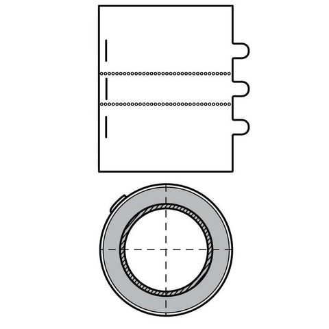Walraven - Brandschutzmanschette PACIFYRE MK II 108-110mm, 2154108110, Länge 205mm