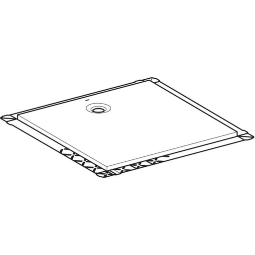 Geberit Vertriebs - Olona Duschwanne 100 x 100 cm quadratisch, mit Dichtung , weiß matt