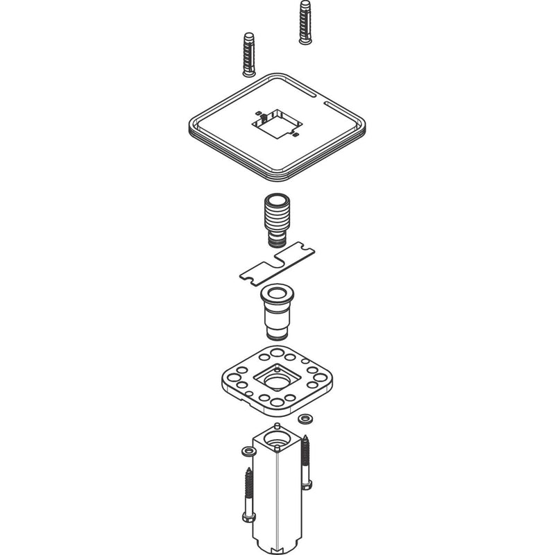 Hansgrohe - Brausearm Decke AXOR Starck Kopfbrause 240x240mm chrom