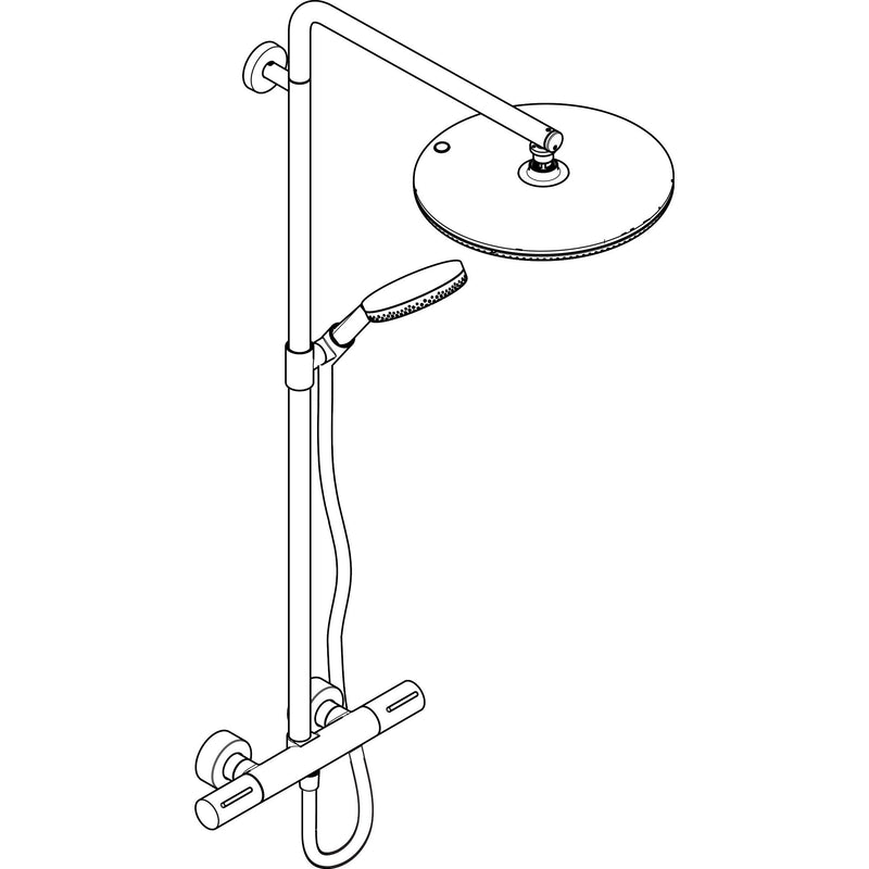Hansgrohe - Showerpipe Raindance Alive S Puro 300 1jet mit Ecostat Element chrom