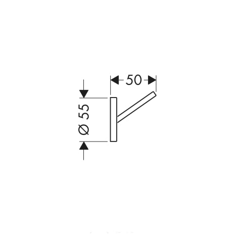 Hansgrohe - Einzelhaken AXOR STARCK 40837000 chrom