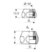 SCHELL - Konus-Quetschverschraubung 8mm DN10 (3/8) komplett verchromt