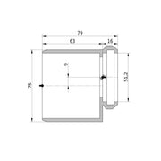 Wavin - Reduktion AS+ DN 70x50 kurz