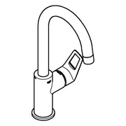 Grohe - EH-WT-Batterie BAULOOP 23891_1 L-Size PushOpen Ablaufgarnitur chrom