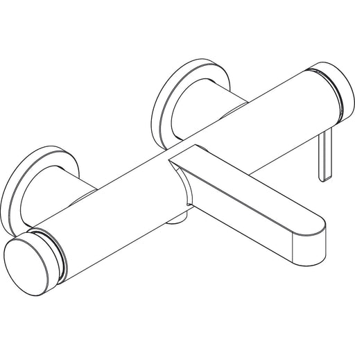 Hansgrohe - Wannenmischer Aufputz FINORIS mattschwarz