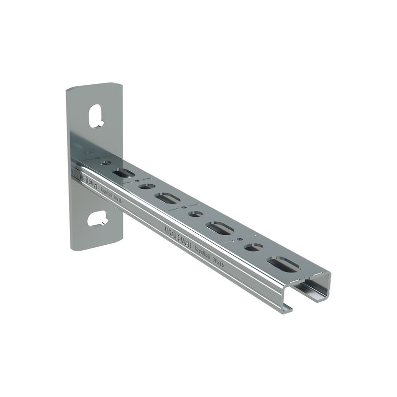 Walraven - Wandkonsole RapidRail 30x15mm ev L: 300 mm mit Schnittmarkierungen