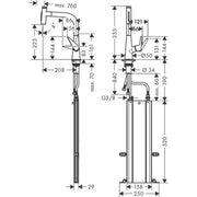 Hansgrohe - Spültischmischer 220 Talis Select M51 Ausziehbrause 2jet sBox chrom