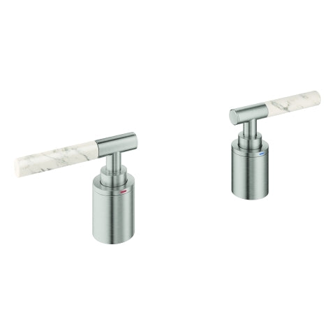 Grohe - Hebelgriffe Atrio Private C. 48464 White Attica Caesarstone supersteel