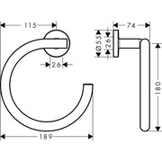 Hansgrohe - Handtuchring LOGIS Universal chrom