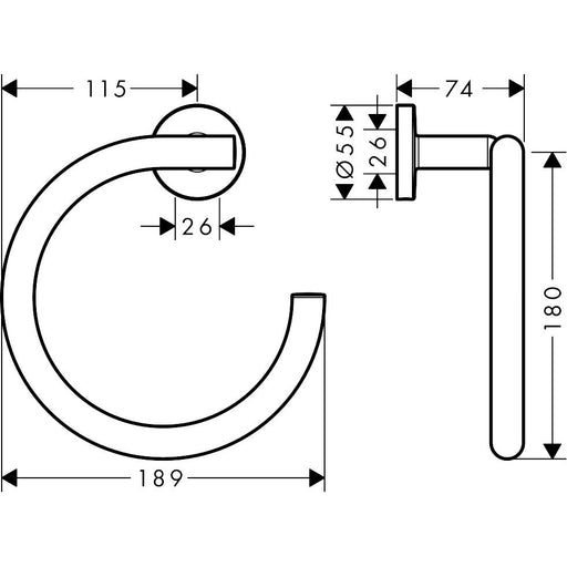 Hansgrohe - Handtuchring LOGIS Universal chrom