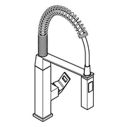 Grohe - EH-Spültischbatterie EUROCUBE 31395 mit Profibrause supersteel