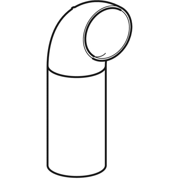 Geberit Vertriebs - PE Bogen 90Gr mit langem Schenkel d50 361.055.16.1