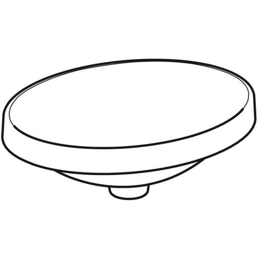 Geberit Vertriebs - Einbau-WT VARIFORM, oval, 500x400mm o. Hl., o. Ül., weiß, KeraTect