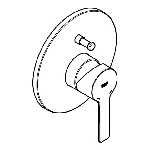 Grohe - Einhand-Wannenbatterie LINEARE 19297 Fertigmontageset chrom