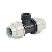 PLASSON - Kst-T-Stk. 90` AG 25x1/2x25 f.PE-Rohr