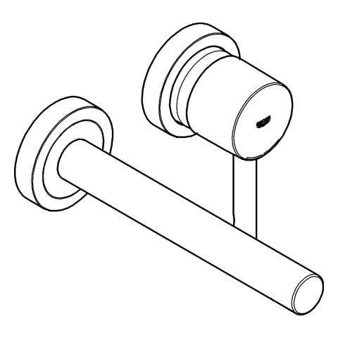 Grohe - 2-L-WT-Wandbatt. ESSENCE 29193_1 FMS Ausladung 230mm hard graphite