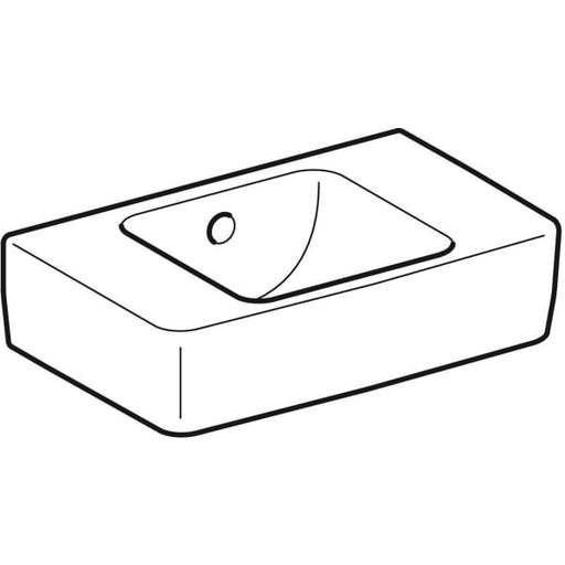 Geberit Vertriebs - Handwaschbecken RENOVA PLAN 272143 400x250mm weiß Ktect m.ÜL