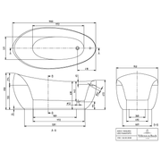 VILLEROY & BOCH - Badewanne Aveo 1900x950x468mm Freistehend Stone White