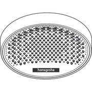 Hansgrohe - Kopfbrause RAINFINITY 250 1jet Deckenmontage mattschwarz