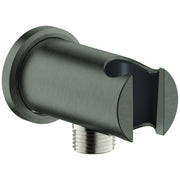 Grohe - Wandanschlussbogen Rainshower 26658 runde Rosette hard graphite geb