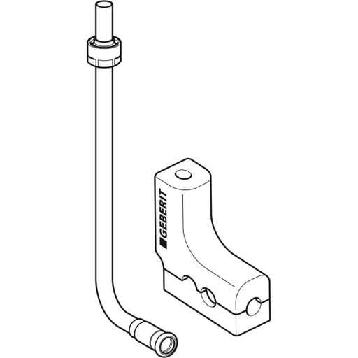 Geberit Vertriebs - Metallrohranschlussbogen MAPRESS 90Gr mit Anschlussverschr. Rg/Cu d15-15-L30