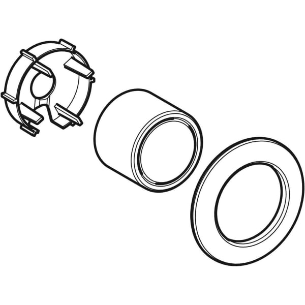 Geberit Vertriebs - Set Blindrosette, G 2 hochglanz verchromt