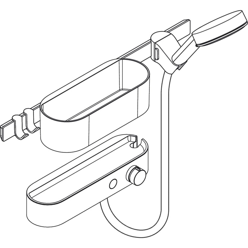 Hansgrohe - Bundle WallStoris 105 3jet Brausethermosstat 700 mattweiß