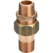 Viega - Rohrverschraubung 3334 flachdichtend 1 AG x 1 AG Rotguss