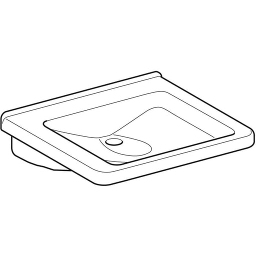 Geberit Vertriebs - WT RENOVA NR. 1 COMFORT, unterfahrbar ohne HL, ohne ÜL 600x550mm weiß(alpin)