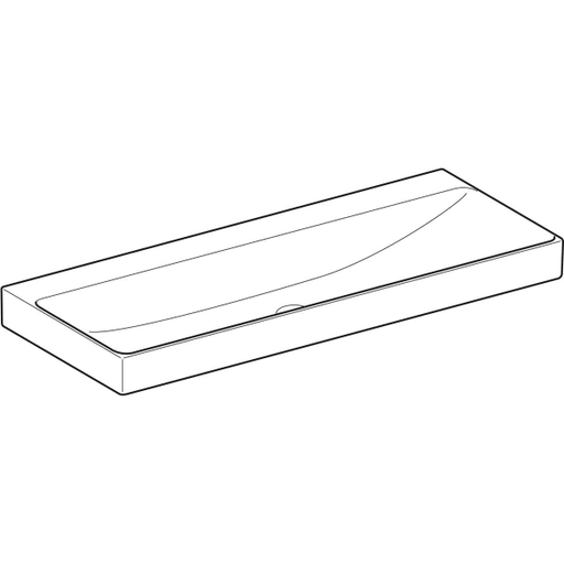 Geberit Vertriebs - ONE Waschtisch 120x48 cm, Abg. verti. o. Hl., o. Ül., weiß, KeraTect