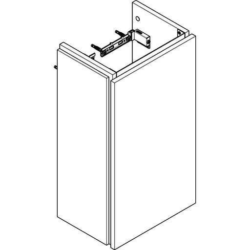 Hansgrohe - WTU 340x240mm HWB,Anschlag rechts schiefergrau matt