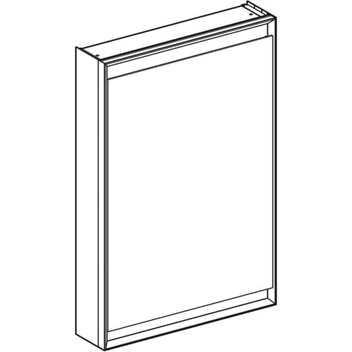 Geberit Vertriebs - ONE Spiegelschrank mit ComfortLight 1 Tür li, AP-Mont., 60x90x15cm, weiß