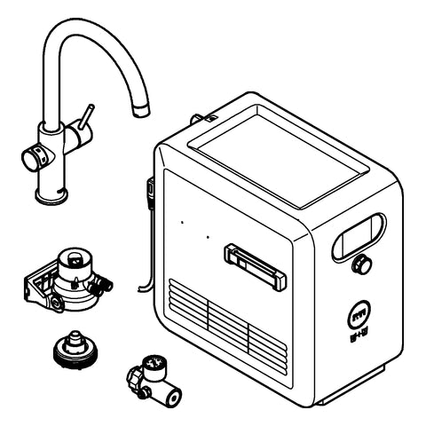 Grohe - BLUE Professional StarterKit 31323 C-Auslauf Bluetooth/WIFI chrom
