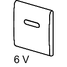 TECE SE - TECEplanus Urinalelektronik 6 V Batterie, # 9.242.351 chromglänzend