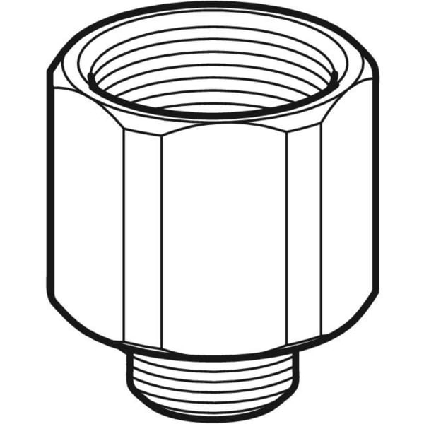 Geberit Vertriebs - Adapter G3/4 - G1, verzinkt
