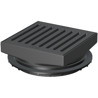 ACO Passavant - Aufsatzstück Gusseisen 200x200/ L15/Anstrich/mit Rost/ H77