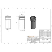 Gebr. Ostendorf - Safe Rohr DN/OD78 2000mm mit einer Muffe