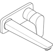Hansgrohe - 2-Loch Waschtischmischer Unterputz 225mm, chrom
