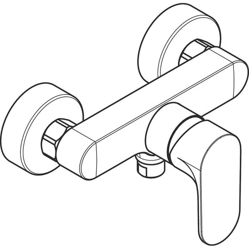 Hansgrohe - Brausemischer Aufputz Rebris S chrom