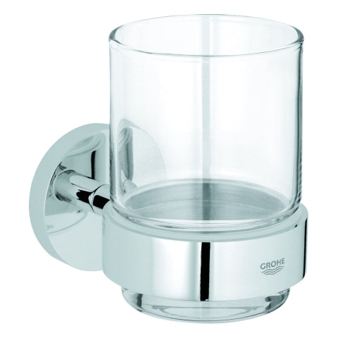 Grohe - Glas mit Halter ESSENTIALS 40447 chrom