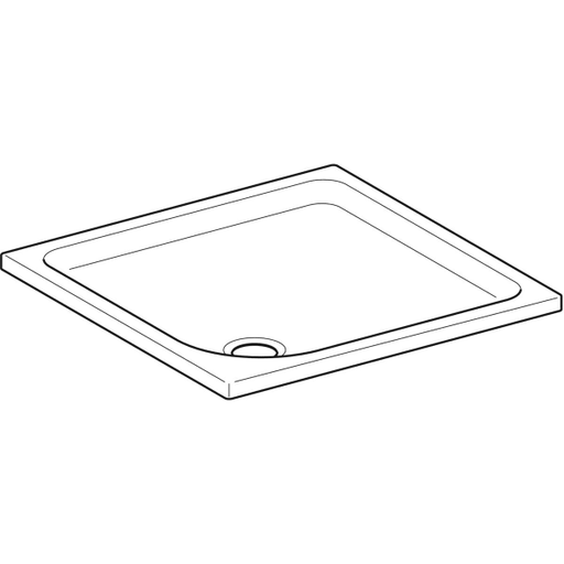 Geberit Vertriebs - Duschwanne ICON 662480 800x800mm weiß
